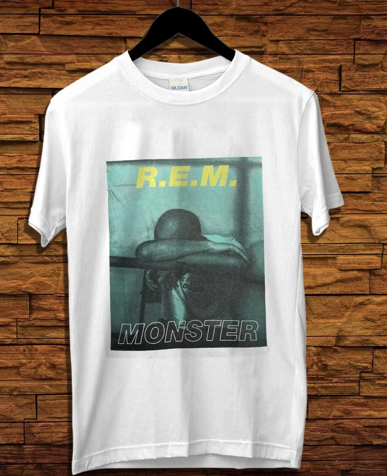 Rare Rem Monster Vintage Euro Tour T Shirt Uomo S Bianco 3Xl Maniche Lunghe O Corte