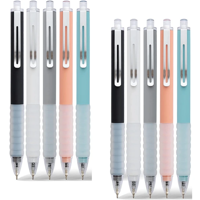 Ballpoint Pens Medium Point 0.5mm Black Ink Work Pen with Super Soft Grip  Gel Pen for Men Women Retractable Office Pens - AliExpress