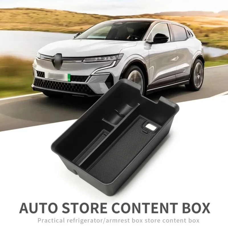 Renault Megane E-Tech 2022 2023 센터 콘솔 정리 트레이 중앙 정리용 자동차 팔걸이 보관함 인테리어 액세서리