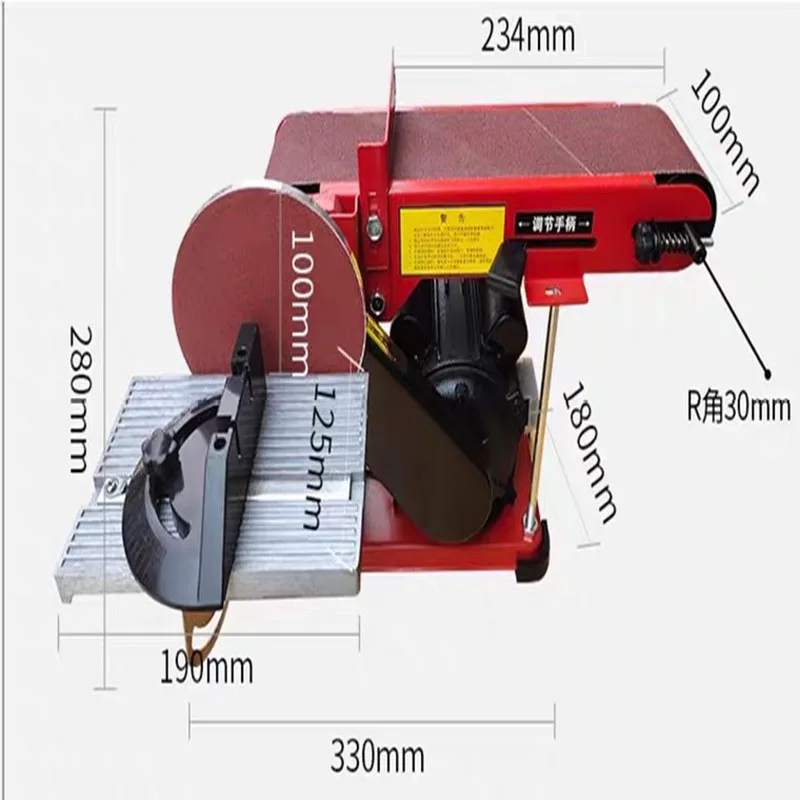 550W MultiFunction Abrasive Sanding Machine Desktop Belt Disc Sander Handmade Woodworking Grinding Polishing Power Tools