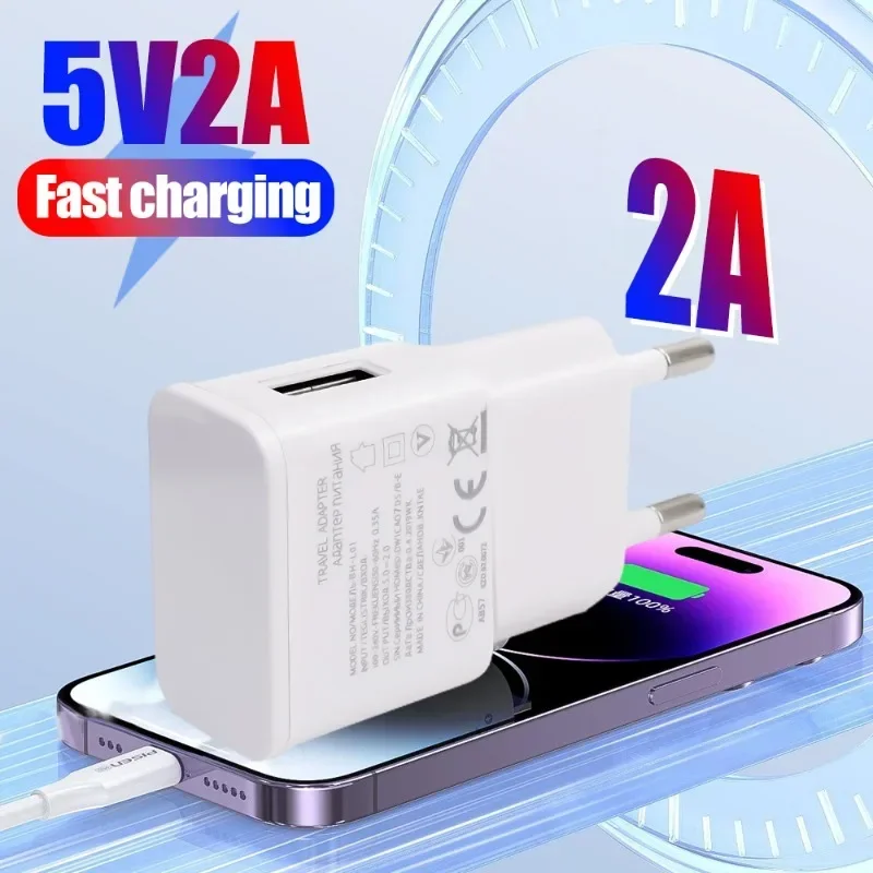 USB Wall Charger Block for Samsung Galaxy S10/S10e/S10Plus/A51/A52/A53/Note20/Note10/Note9/Note8/S21/S21/S22Ultra Phone Charger