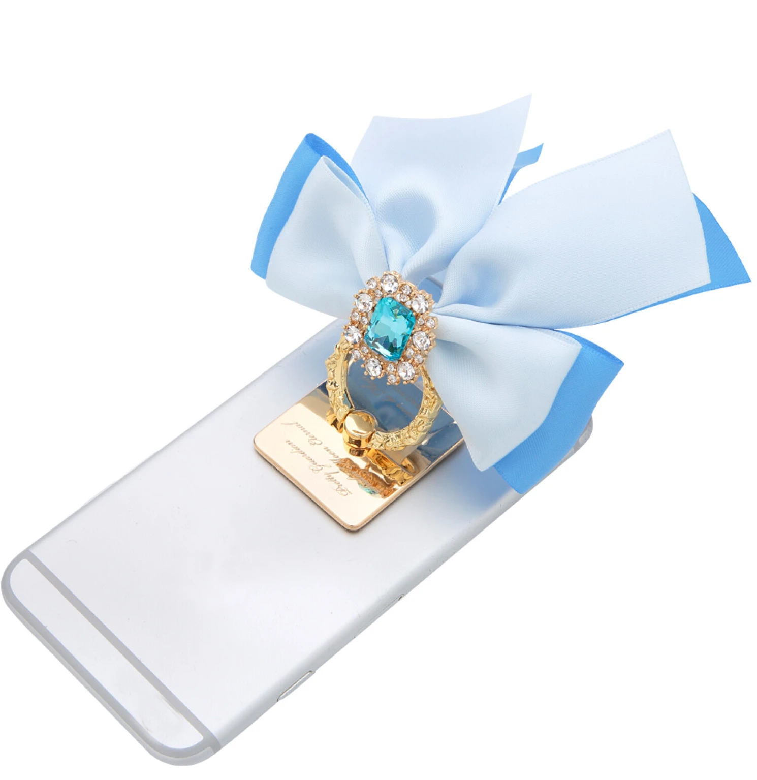 Japanese Style Sweet Cute Women's Phone Stand Ring Autumn Winter New Fashion All-Match Diamonds Mobile Phone Finger Grip Bracket