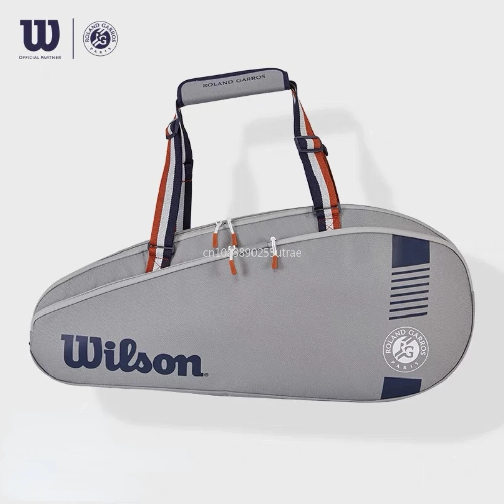 wilson-team-6pk-roland-garros-bag-wr8019101001-unisex-bags-grey-two-main-compartments-adjustable-shoulder-strap-padding