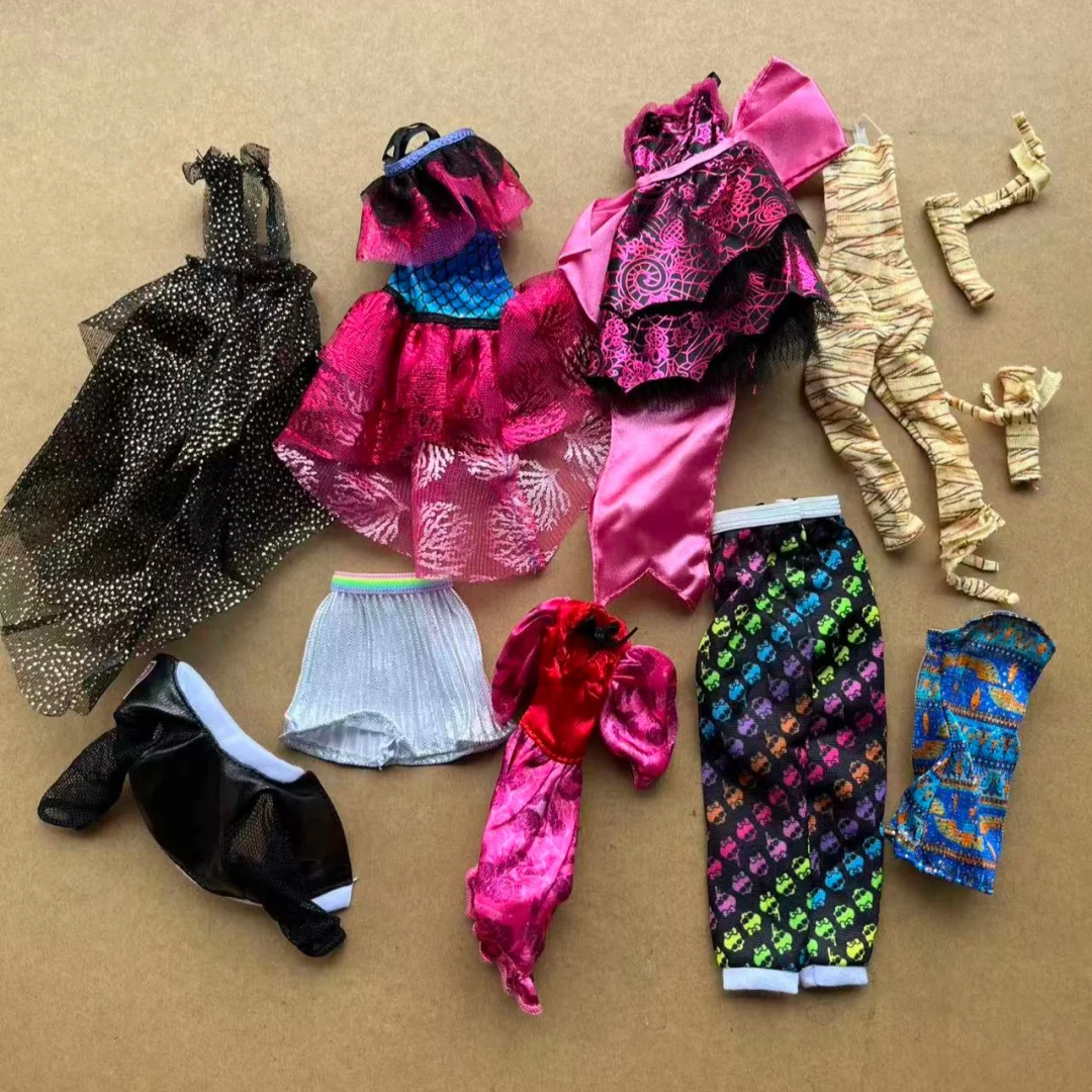 Buntes Tanzpuppen-Kleidungsset, Bratss Monster-Puppenkostüm, DIY-Anziehspielzeug für Kinder, inklusive Hemd, Hose und Zubehör