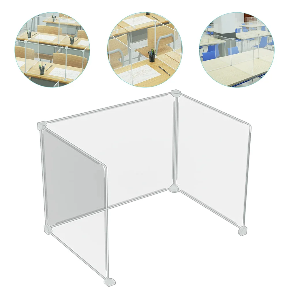 

Privacy Student Desks Clear Sneeze Guard Folder Desk Divider Boards Desktop Testing Panel Study Carrel Classroom School