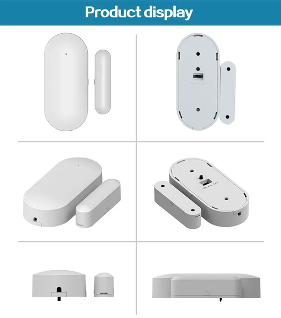 PGST 68R Wireless Magnetic Sensor Door Window Alarm System RF 433MHz Codification Mode Home Security 6