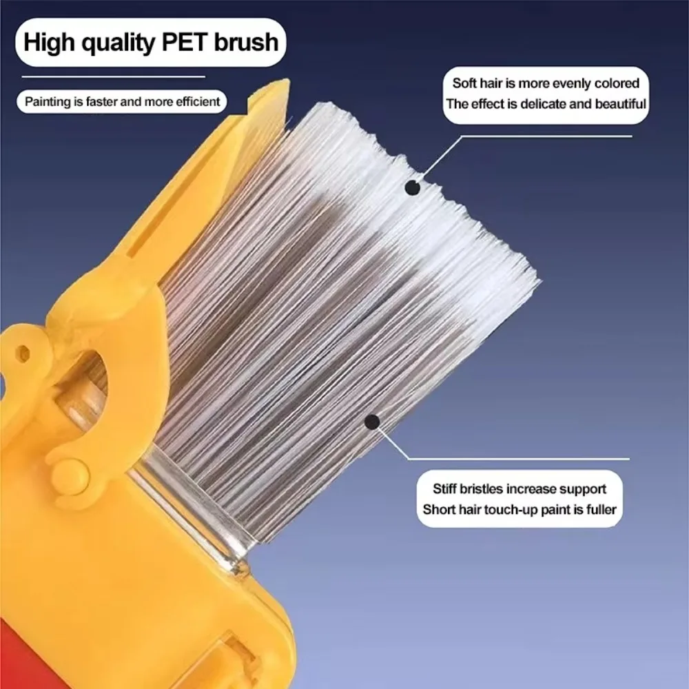 New Profesional Edger Paint Brush Handheld Multifunctional Color Separation Brush Durable Detail Paint Tool Home Room Wall