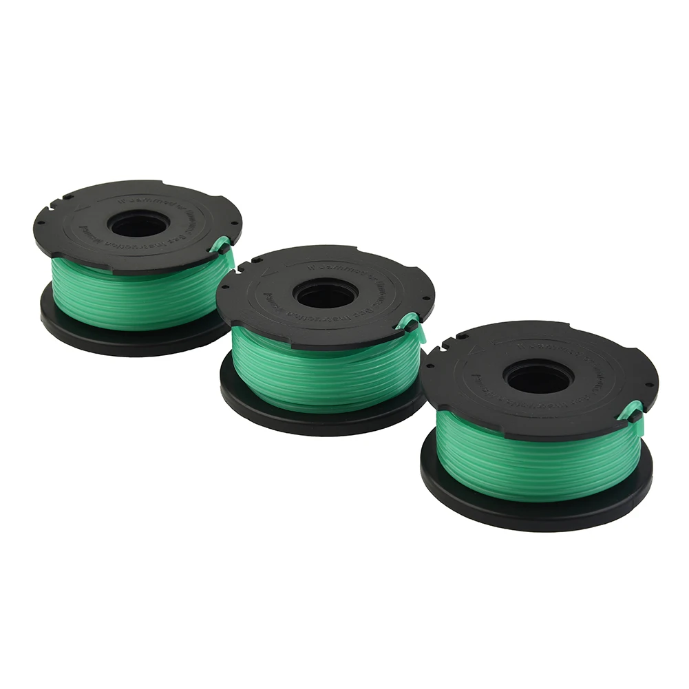 3PCS Trimmer Spool Line Replacement Plastic Spool Line A6482 For Black Decker GL7033 GL8033 GL9035 Garden Lawn Mower Parts