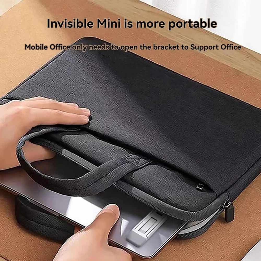 노트북 스탠드 알루미늄 합금 미니 접이식 홀더 3 높이 조정 노트북 브래킷 액세서리 Macbook 노트북 스마트 폰용