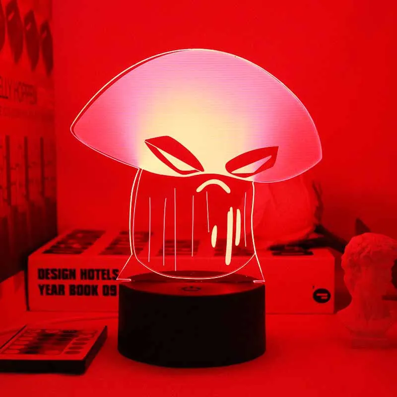 Creative 3D Night Light - Football Zombie & Peashooter Figurine Toy
