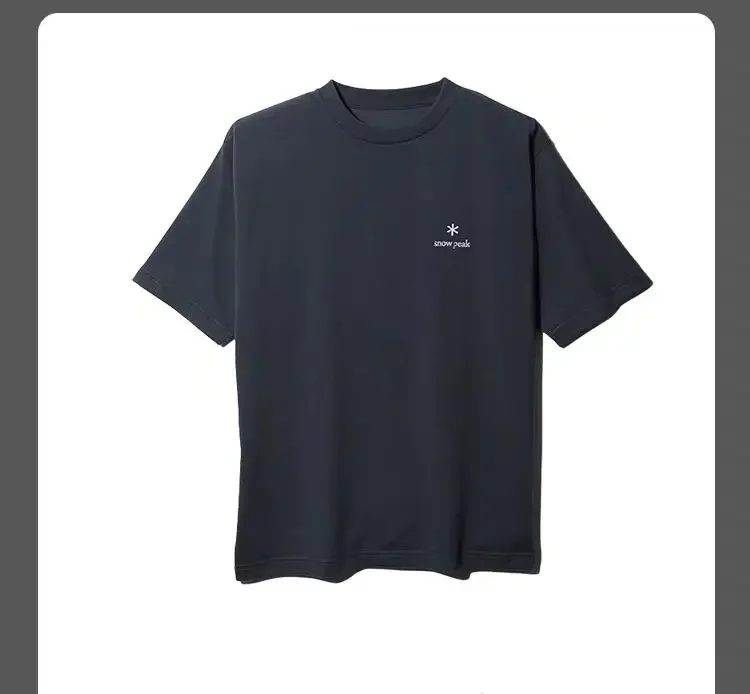 2025 Japanese Outdoor Brand Short-sleeved Cotton Men's and Women's T-shirt Summer High-quality Rest Comfortable Street Tops 3