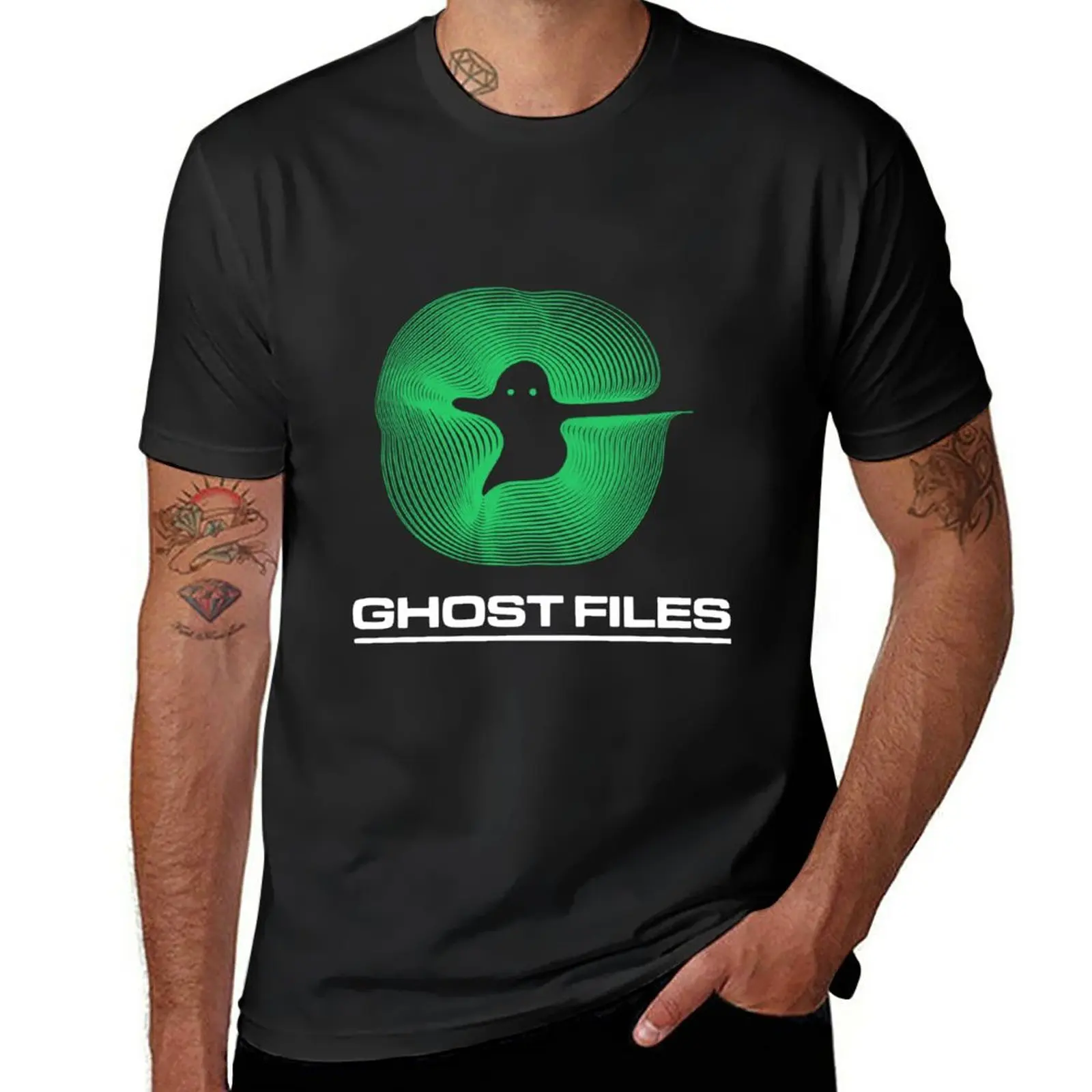 

New ghost files logo green T-Shirt custom t shirt t shirt man Men's t shirts