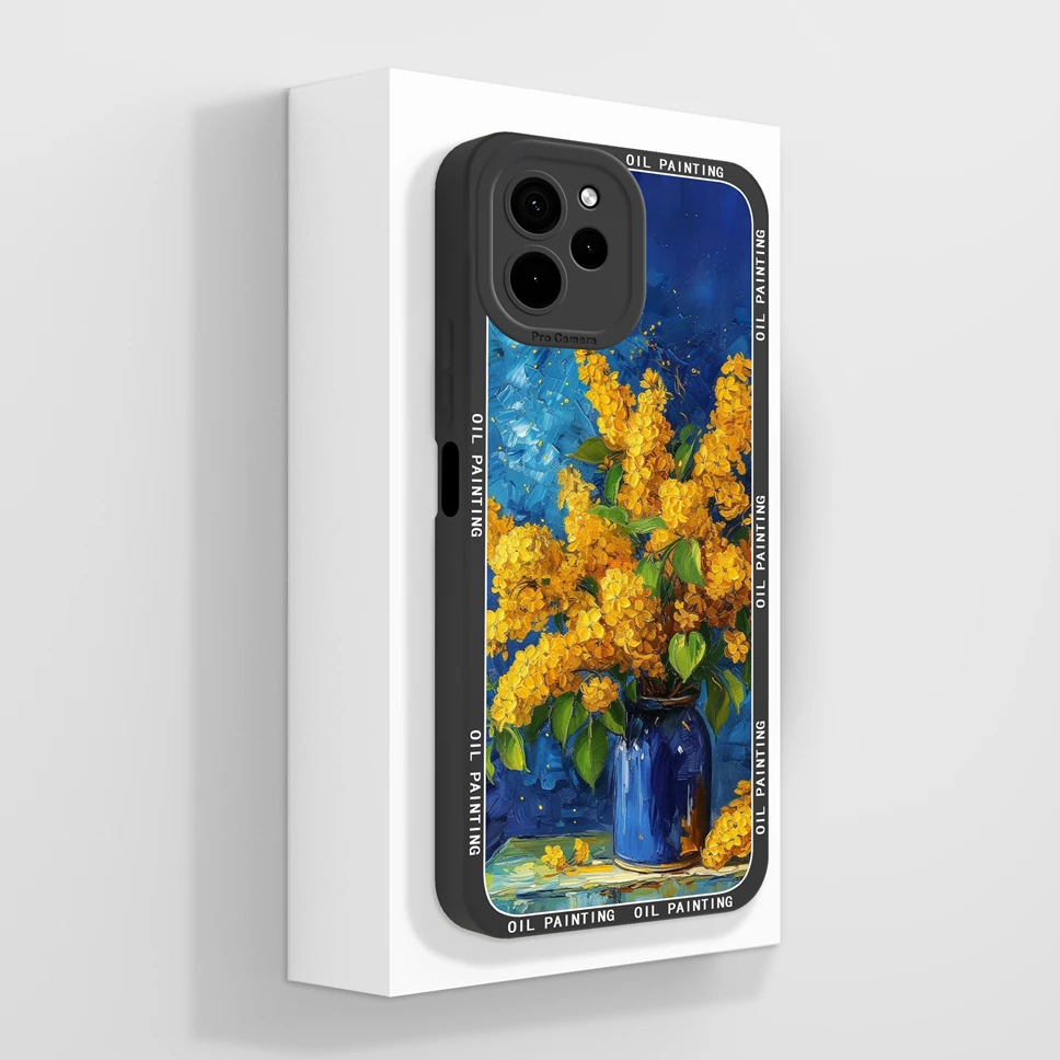 Pretty Flowers Phone Case with Camera Protection - Lightweight Bumper Cover