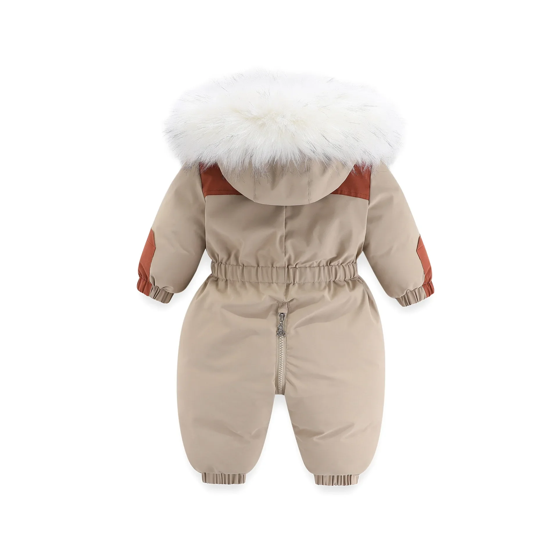 -30 Degree Winter Baby Jumpsuit Warm Baby Ski Suit Plus Velvet Boys Overalls Girl Clothes Children Waterproof Down Jacket