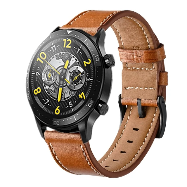 [알리익스프레스] Polar Ignite 2, Vantage M2, Realme Watch S Pro, Ticwatch E3용 정품 가죽 스트랩: 완벽한 시계 업그레이드