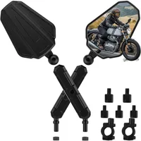 High-quality Universal Motorcycle Rearview Mirror Foldable and Adjustable Viewing Angle Motorcycle Side Mirror Reflector