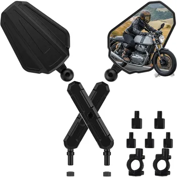 High-quality Universal Motorcycle Rearview Mirror Foldable and Adjustable Viewing Angle Motorcycle Side Mirror Reflector