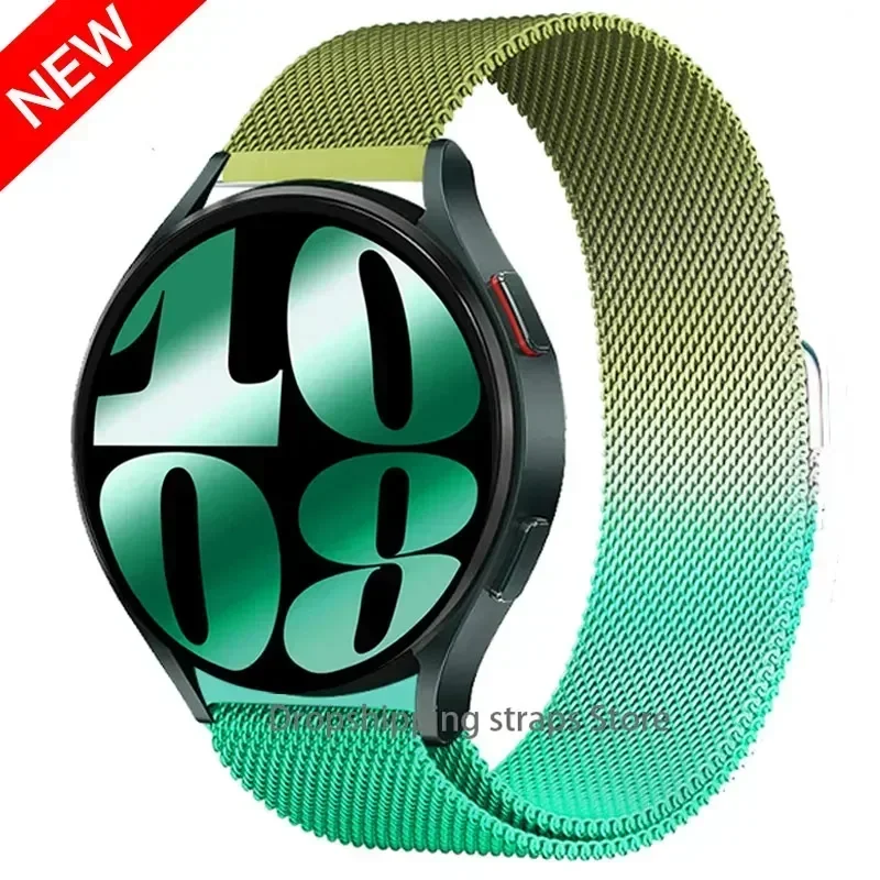 Elegant Milanese Loop Metal Magnetic Bracelet - Universal 20mm/22mm Band Strap