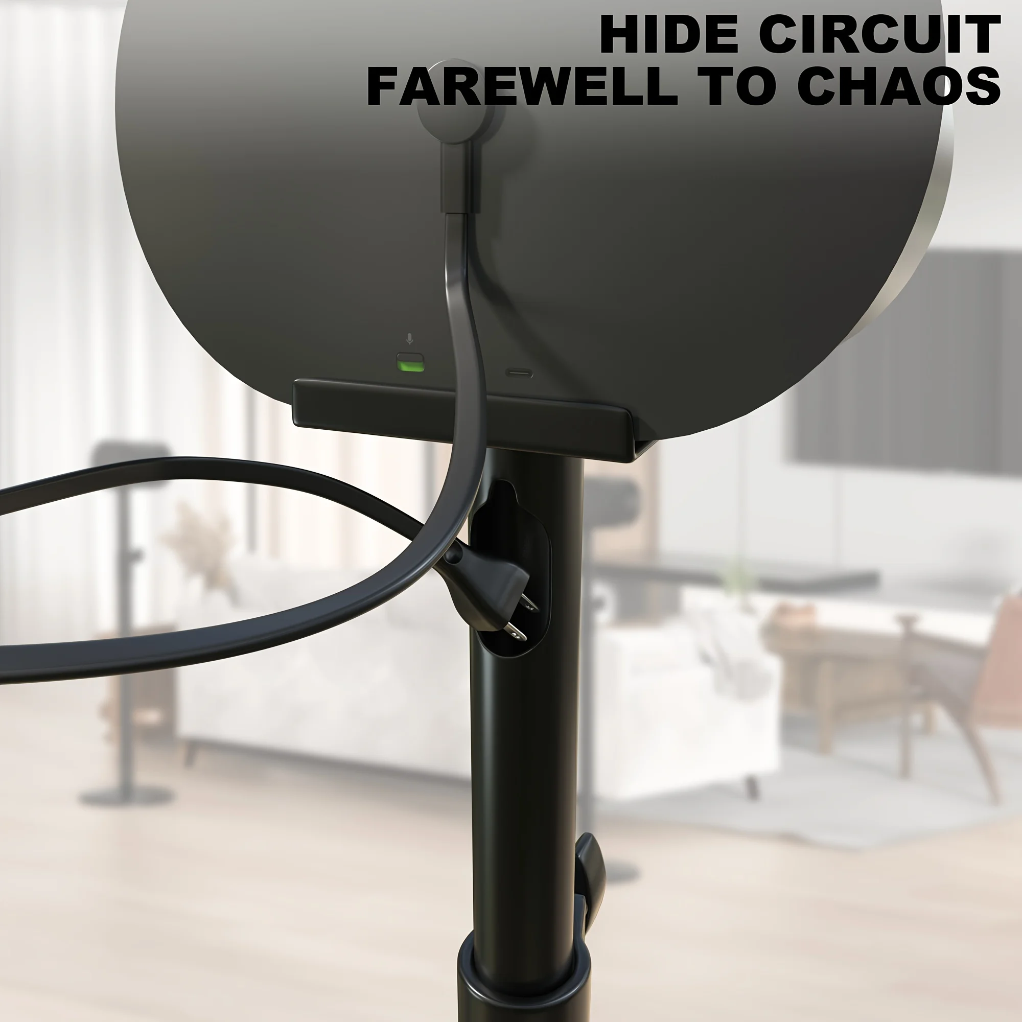 高さ調節可能なワイヤレススピーカースタンド,サウンドベース,ケーブル