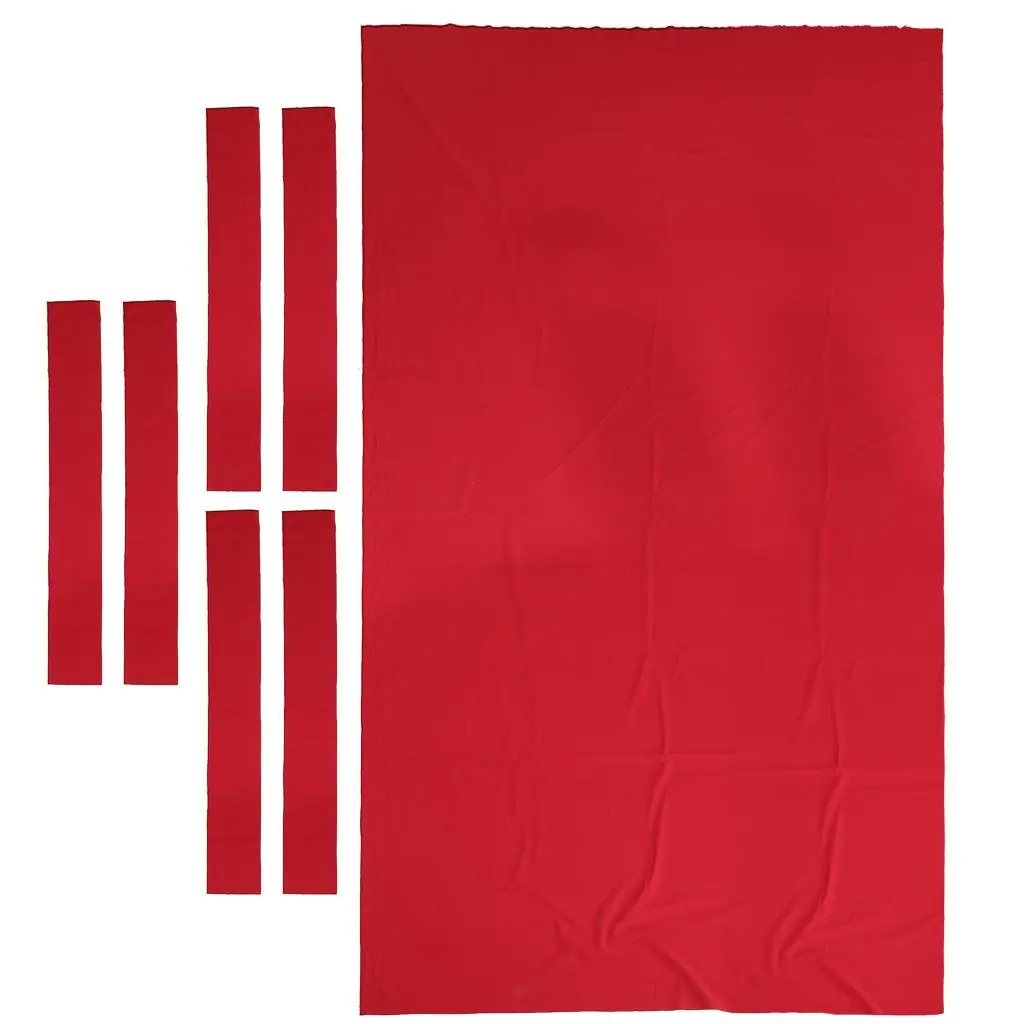 Professional Billiard Pool Table Cloth Felt 8ft, Snooker Table Tablecloth & 6 Strip for Modern Player Choice 