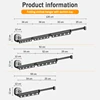 Sucker Retractable Cloth Drying Rack Collapsible Cloth Hanger Aluminum Wall Mount Indoor Space Saving Home Laundry Drying rack 5