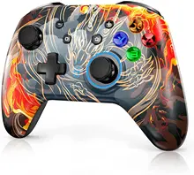 Manette de jeu sans fil pour Switch/Switch Lite Pro, contrôleur de jeu à distance avec commande Turbo/Dual Shock/Motion 