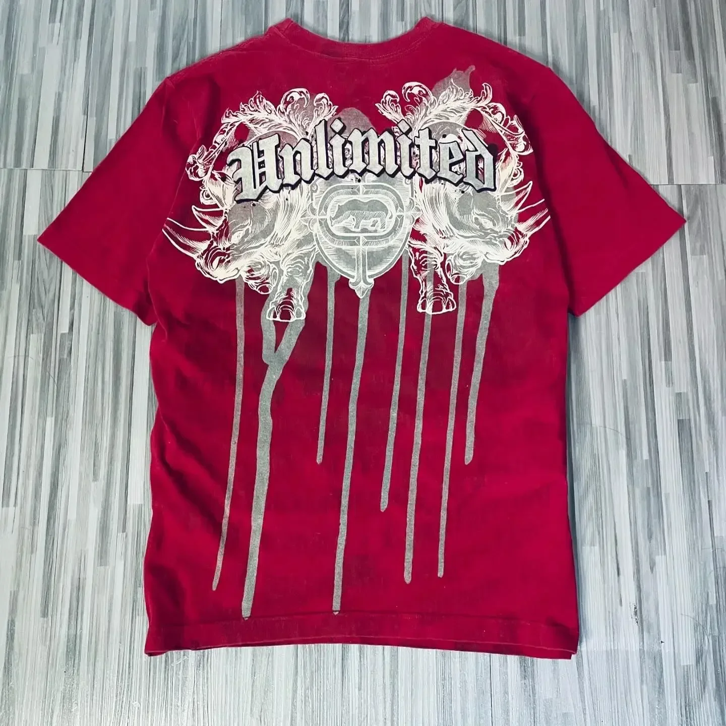 Affliction Vintage Tops American Street Gothic Oversize T-shirt Men Clothing Hip Hop Harajuku Punk Loose Adult Kids Tees