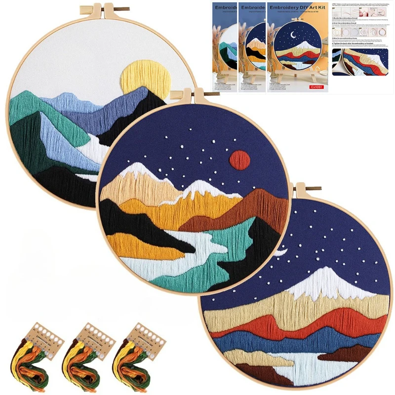 Handmade Embroidery DIY Kit European Landscape