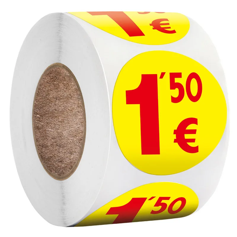 Roll Copper Plate Price Tag Sticker Supermarket Sealing Baking Cake Shop Decoration