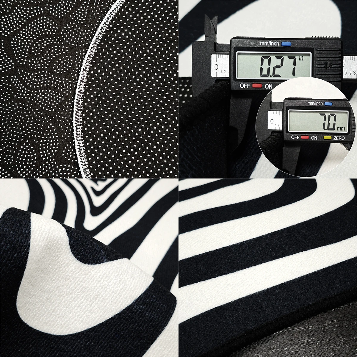 Creative Irregular Rug Living Room Carpet Black White Geometry Home Decoration Floor Mat Bedroom Area Rugs Entrance Doormat floor mat plush rug decorative carpet silk wool rug plush carpet non slip carpet imitated cashmere carpet crystal pile rug coral velvet rug