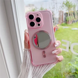 Shockproof Magnetic Makeup Mirror Phone Case with Magsafe Soft Cover for Honor 300Ultra (4)