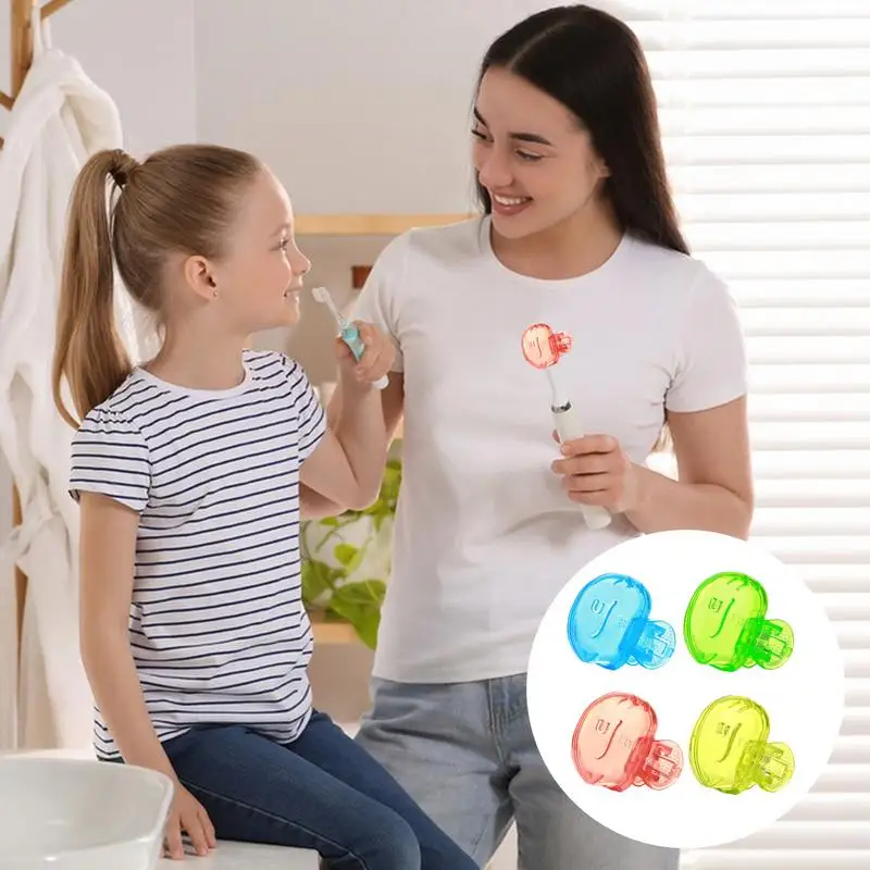 Brush Head Protector Toothbrush Cover Cap Case Tooth Brushing ClipCover Cap Case Portable 4 Packs Cove For Household Travel