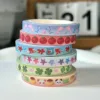 Kawaii Four-leaf Clover Washi Tape Cute Tomato Deco Washi Tape with Sand-Coated Shimmer Film Masking Tape with release paper 3