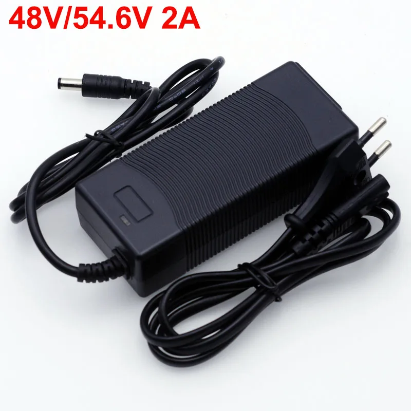 Battery Charger Adapter 12V 24V 36V 48V 3 Series 6 Series 7 10 13 String 18650 Lithium 12.6V 29.4V DC 5.5*2.1mm
