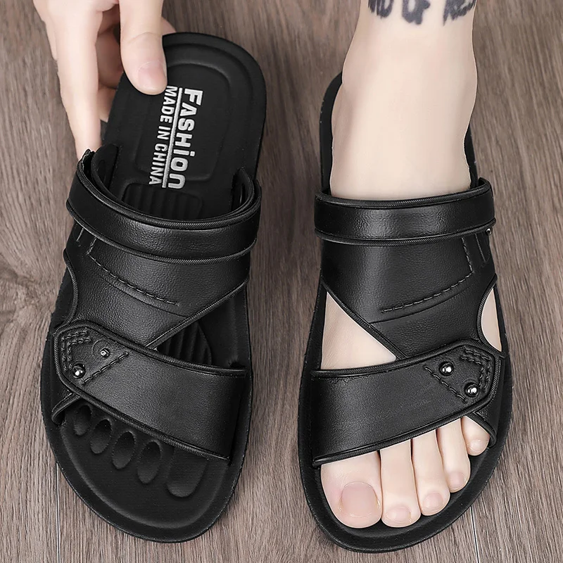 الصيف الرجال الصنادل الترفيه أحذية الشاطئ الذكور ع...