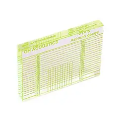 Precision Adjustment Ruler for Vinyl Record Tonearms and Cartridges (Transparent)