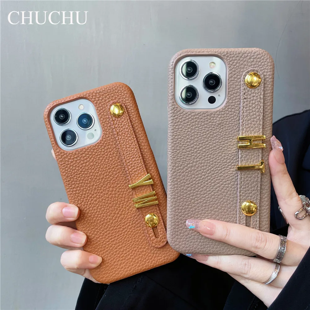 Buy Personalized Leather Phone Wallet for iPhone 13 12 11 Pro Max