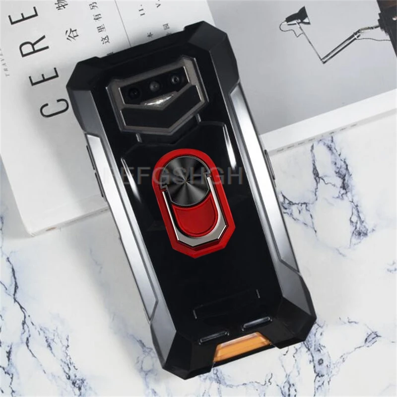 Premium TPU Soft Silicone Phone Cover with Back Ring Holder Bracket