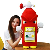 Simulation Fire Extinguisher Plush Toy Soft NOS Pillows Nitrous Oxide Bottle Pillow Cushion Headrest Backrest for Home Decor 1