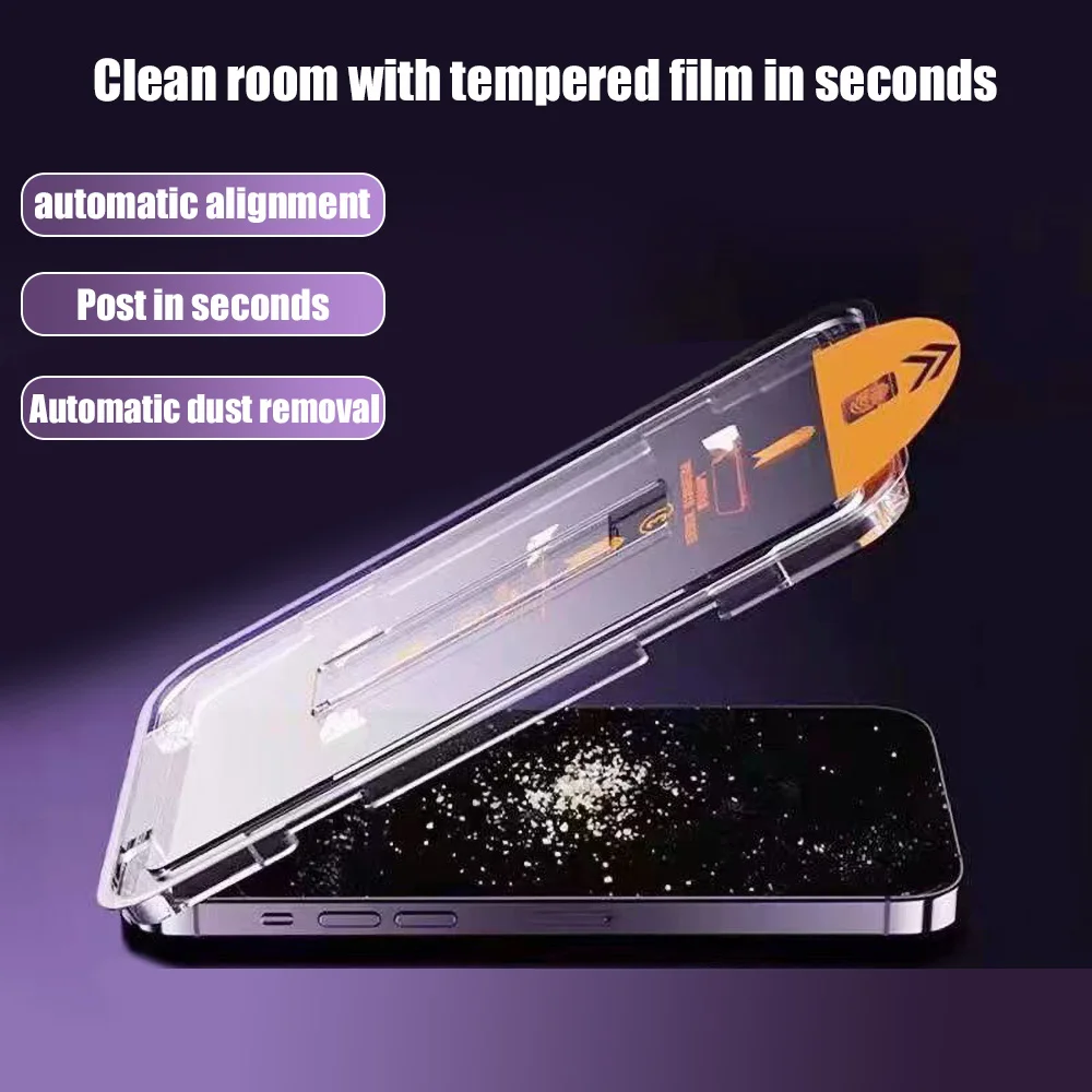 4-Pack Anti-Spy Tempered Glass Screen Protector with Easy Installation and Dust-Free Privacy