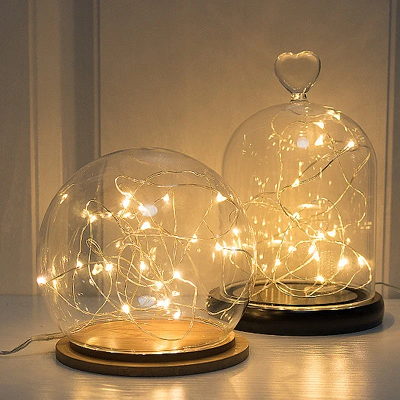 Battery Box Light String LED Copper Wire String Light Romantic Holiday Decoration Bedroom Dormitory 3AA Color RGB Light String led lights gypsophila ghost atmosphere layout halloween wizard hat waterproof battery box light string holiday decoration light