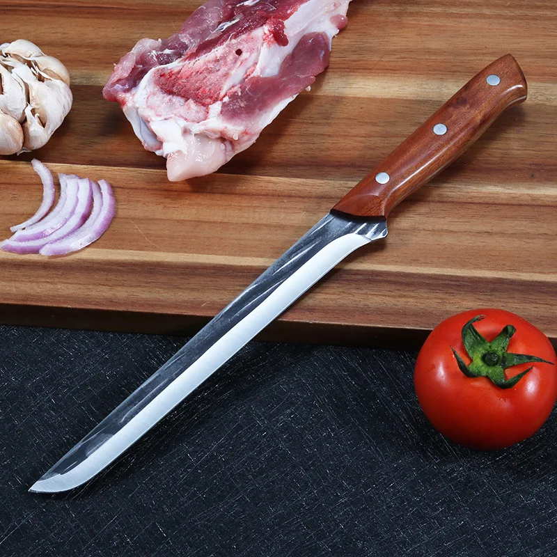 

Кухонный нож из нержавеющей стали, нож для мяса, рыбы, суши, нож для овощей, нож для нарезки арбуза, инструмент