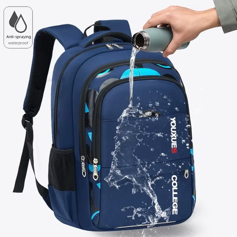 Children's Waterproof Schoolbag. Large Capacity, Good Feel, and Waterproof Function. Suitable for Teenage Boys/Girls. Breathable - 4