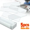 5Pcs 1mm Thickness Cavity Glass Coverslips Single Concave Microscope Glass Slides Reusable Laboratory Blank Sample Cover Glass 2