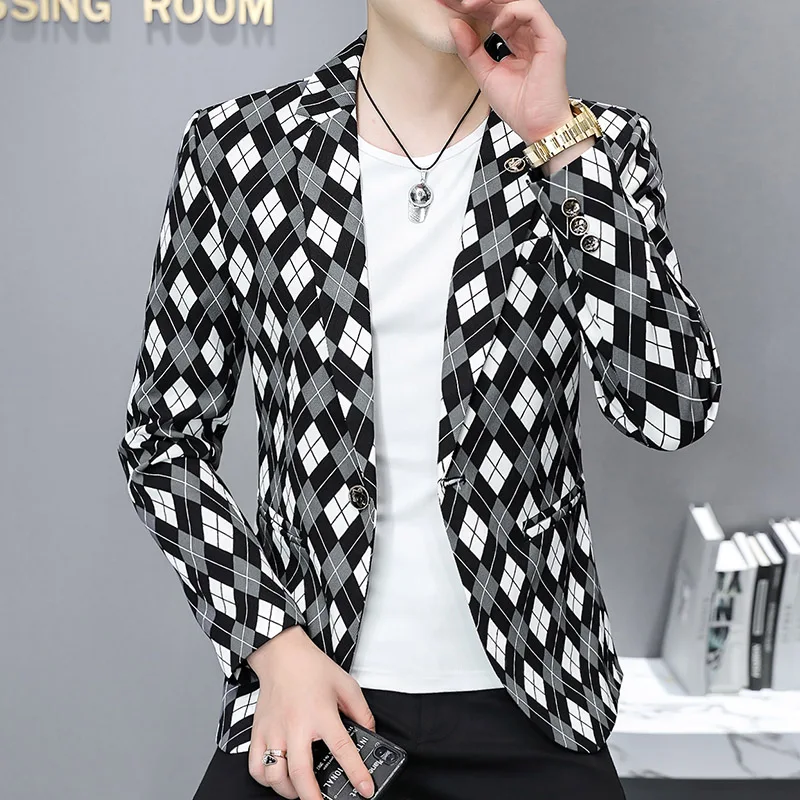 Autumn Casual Suit Coat Fashion Men Business Slim Fit Dress Suit Formal Social Party Tuxedo Blazers Homme men suits jackets