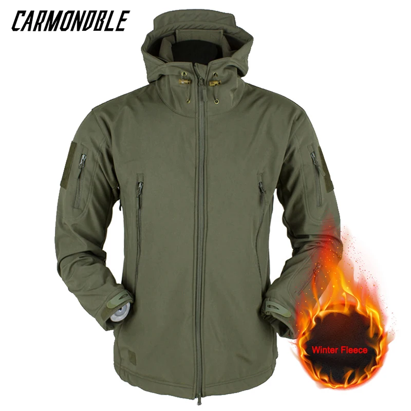 CARMONDBLE Camouflage Cycling Jacket Windproof Waterproof Bicycle Windbreaker THermal Bike Clothing