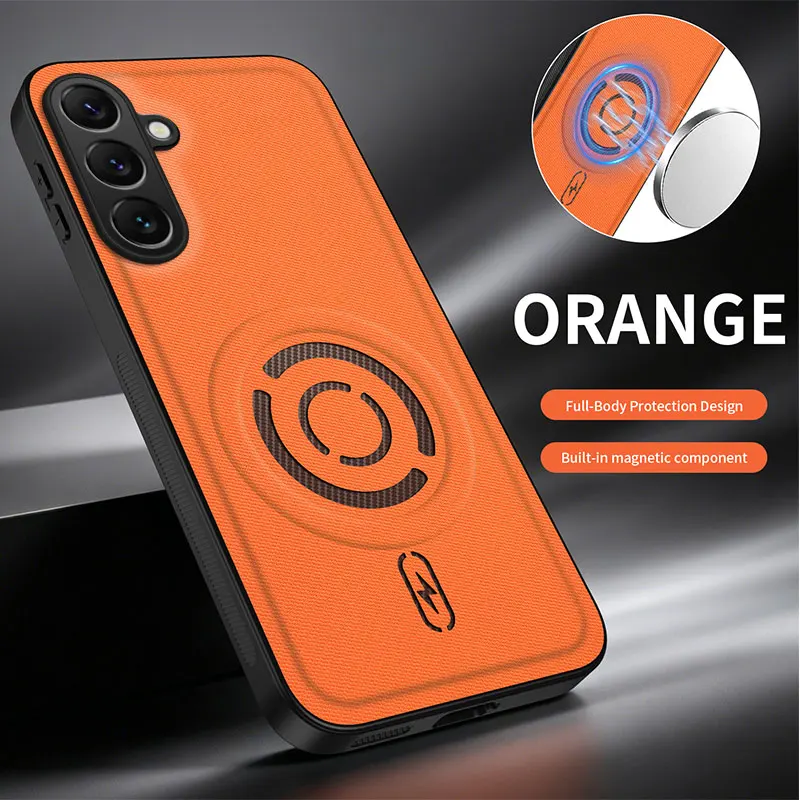 Luxury Tech Fabric Magnetic Shockproof Phone Case