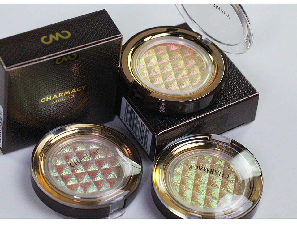 CHARMACY Luxury Long Lasting Shiny Glitter Chameleon Eyeshadow Duochrome Vegan Highlighter Eye Shadow for Women Mekeup Cosmetic