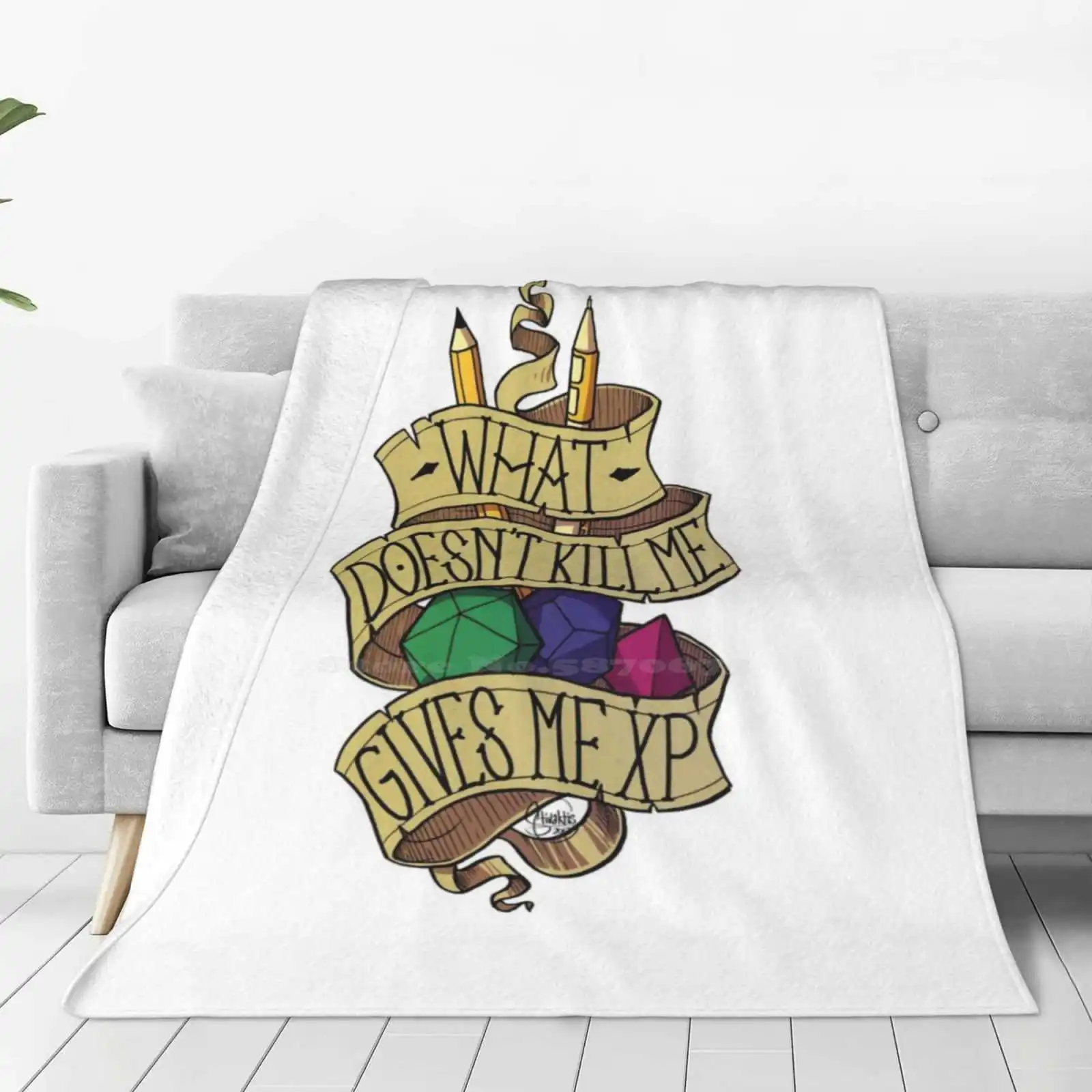 Что не убивает меня по низкой цене, новый принт, новинка, модное мягкое теплое одеяло и драконы, игровые игральные кости Dnd Rbfanart