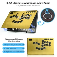 Haute42 HautePad C-AT Hitbox Leverless Controller Magnetic Aluminum Alloy Panel With Laser-Etched Diamond Pattern Metal Panel - Image 4
